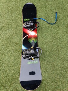 スノーボード板 BURTON OPTION SIGNATURE 157cm バートン ビンディング MISSION スノーボードバッグ付き