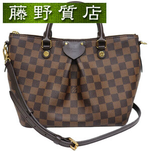 ルイヴィトン LOUIS VUITTON シエナ PM ハンドバッグ ダミエ ブラウン ゴールド金具 N41545 2way 斜め掛け 8145