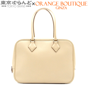 101739743 エルメス HERMES プリュム 28 □M刻印 パルシュマン シルバー金具 エプソン ハンドバッグ レディース