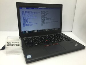 ジャンク/ LENOVO 20HMA0K0JP ThinkPad X270 Intel Core i3-7100U メモリ4.1GB ストレージ無し 【K02978】