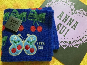 ANNA SUI　アナスイ　タオルハンカチ　チェリーバタフライ