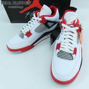 【未使用】NIKE/ナイキ AIR JORDAN 4 RETRO OG FIRE RED/エアジョーダン4 ファイヤーレッド DC7770-160/27.5 /080