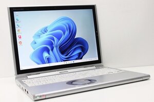 1円スタート ノートパソコン 2in1PC 指紋認証付 Windows11 WPS office Panasonic レッツノート CF-XZ6 SSD256GB メモリ8GB 第7世代 Core i5