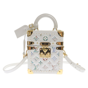 LOUIS VUITTON ルイヴィトン M10077 LVガーデン モノグラム カメラボックス 2WAY ハンドバッグ ショルダーバッグ ホワイト NFCタグ