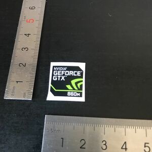 NVIDIA GEFORCE GTX 860m パソコンエンブレムロゴコレクションシール@2550