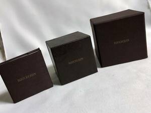 即決非買 激レア! ブシュロン BOUCHERON ブランドロゴ文字純正リングケース 指輪BOX ジュエリーケース 外箱、ダイヤリング購入証明書有〇