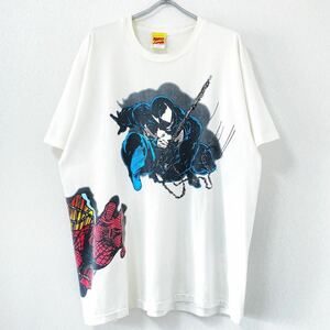 ■超超激レア 豪華マルチ■90s カナダ製 MERVEL SPIDERMAN VENOM マルチ Tシャツ マーベル アメコミ アニメ スパイダーマン ヴェノム