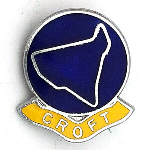 クロフト サーキット ピンバッジ CROFT CIRCUIT Pin イギリス レース ピンズ Racer Biker UK Pins