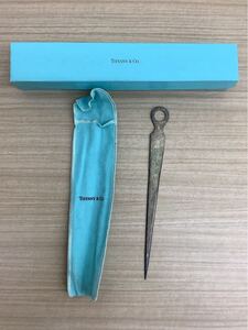 ◯営KU021-A8T60【埼玉発】TIFFANY&Co. ティファニー レターオープナー ペーパーナイフ STERLING刻印有 銀製 総重量55g 現状品