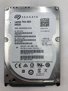 【ジャンク】Seagate 2.5インチ HDD SATA(Serial ATA) 500GB ST500LT012-1DG142 使用時間 43699時間