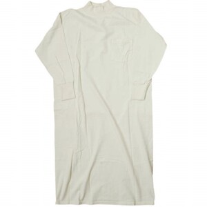 GOODWEAR x BEAMS BOY グッドウェア ビームスボーイ 別注 アメリカ製 モックネックロングスリーブワンピース M Natural トップス g12139