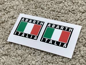 送料無料 ABARTH ITALIA アバルト イタリア カッティング ステッカー セット 50mm × 40mm