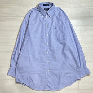 NAUTICA/ノーティカ/ノーチカ/VINTAGE OXFORD B.D.SHIRT/ビンテージオックスフォード ボタンダウンシャツ/長袖シャツ/ワンポイント刺繍