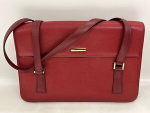 【11T53】 1円スタート BURBERRY バーバリー ハンドバッグ トートバッグ レッド