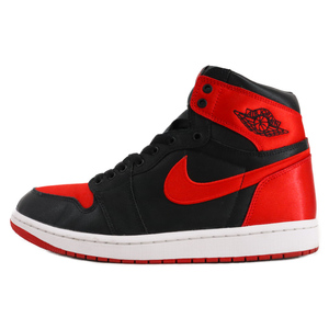 ナイキ WMNS AIR JORDAN 1 RETRO HI OG Satin Bred ウィメンズ エアジョーダン サテンブレッド ハイカットスニーカー US12/29cm FD4810-061