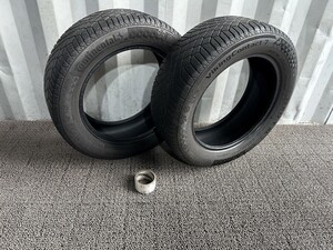 225/55R17 101T 2本 Continental Viking Contact 7【中古/スタッドレス/埼玉より発送/R611】