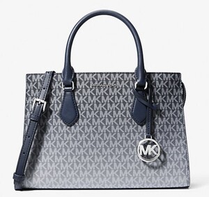 2025春夏新作　日本未発売　直営　MICHAEL KORS Sheila Medium Ombr Signature Logo Satchel　LAから最新本物をお届け!