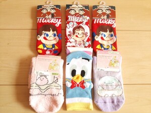 新品すみっコぐらし*靴下ドナルドダック*未使用ペコちゃん*送料無料キッズ*子供服ソックス