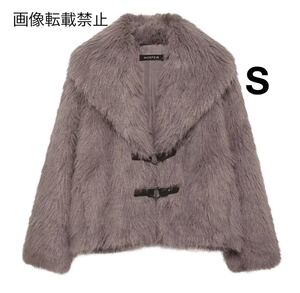 vintage ヴィンテージ レトロ ファーコート アウター Sサイズ レディース★ZARA 好きな方に★2024 A/W 秋冬新作 新品未使用★