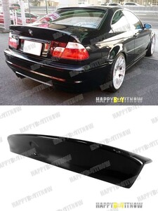 艶あり黒塗装 BMW E46 クーペ CSL風 リアトランクスポイラー TS-51519