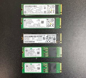 1円～ ■ジャンク　M.2　NVMe　SSD　256GB　5点　まとめ売り　現状品　 Western / SK hynix