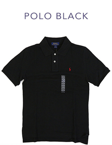 新品 アウトレット K228 M(10-12)サイズ メンズ ポロ シャツ polo ralph lauren ポロ ラルフ ローレン 黒 black