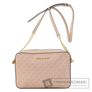 Michael Kors マイケルコース MKシグネチャー ショルダーバッグ レザー レディース 中古