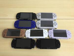 073(26-1)【1円スタート】 ジャンク 通電可 SONY PlayStation Portable PSP-本体 PSP-1000、2000、3000 計9台 まとめ 操作不良 画面不良 他