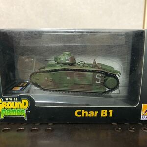 121 EASY MODELイージーモデル　グランドアーマー WWⅡ GROUND ARMOR 1/72 Char B1 フランス戦車 完成品