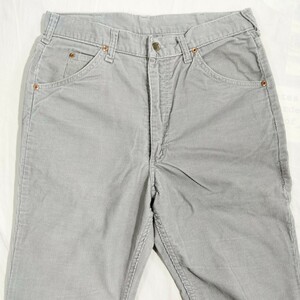 Lee 200 2704 リー 200 ストレート レッグ コーデュロイ ジーンズ パンツ　32 ライトグレー　70年代 ビンテージ　corduroy コーズ　jeans 