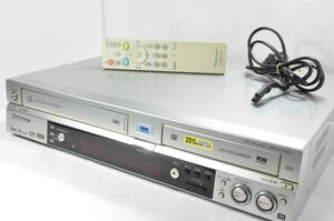 ★貴重モデル★訳アリ パイオニア DVR-RT50H VHS⇔DVD⇔HDD ダビOKビデオデッキ 純正リモ付 ダビ動作写真有♪