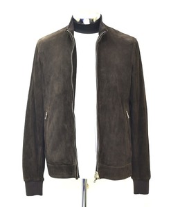 SANNINO Napoli（サンニーノ） 028 SUEDE ZIP UP Blouson BROWN Leather Jacket レザー ジャケット スウェード ブルゾン 羊革 スエード 48