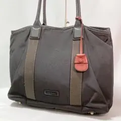 Paul Smith ポールスミス トートバッグ ナイロン レザー 黒 肩掛け可