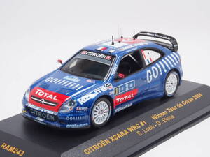 IXO 1/43 シトロエン クサラ WRC #1 ツール・ド・コルス優勝 2006 CITROEN XSARA RAM243