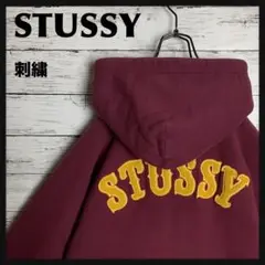 【即完モデル‼︎】STUSSY◎刺繍 アーチロゴ パーカー C466