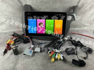 10インチ GE系 フィット 専用 パネル アンドロイド ナビ ディスプレイオーディオ CarPlay 高画質 新品 バックカメラ付 2GB/32GB