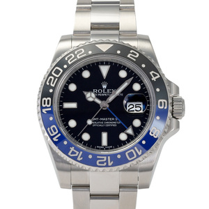 ロレックス ROLEX GMTマスターII 116710BLNR ブラック/ドット文字盤 中古 腕時計 メンズ