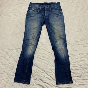 8C G-STAR RAW DENIME ジースター ロウ デニム 31 ジーンズ ジーパン パンツ 立体 SLIM スリム STRAIGHT ストレート 格安 レア