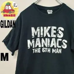 usa古着 GILDAN Tシャツ　M 半袖　ブラック　両面プリント　MIKES