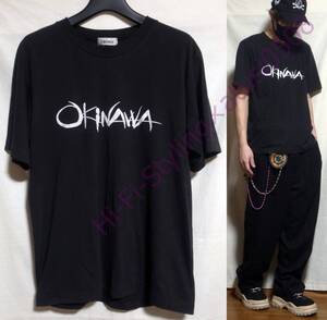 90s OKINAWA Vintage Tee Black オキナワ 沖縄 90年代 シングルステッチ ヴィンテージ Tシャツ 黒 希少 レア物 美品