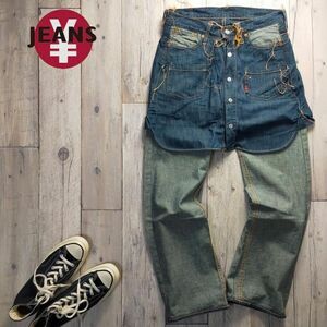 希少☆￥JEANS エンジーンズ☆日本製 岡山デニム ミチココシノ YEN JEANS W28 S1759