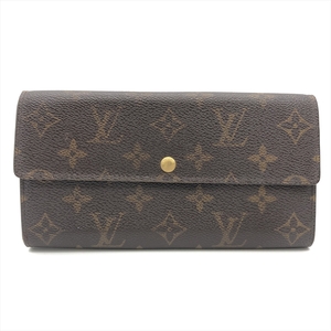 ルイヴィトン LOUIS VUITTON ポルトフォイユサラ M61734 旧型 長財布 モノグラム キャンバス レザー ブラウン TH0035