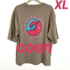 コーエン　coen 半袖Tシャツ バックプリント メンズ XLサイズ