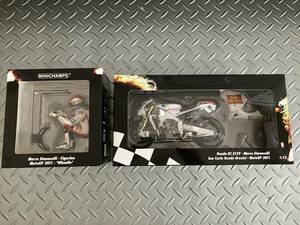 ③ ミニチャンプス 1/12 サンカルロ Honda グレシーニ RC 212V Moto GP 2011【マルコ・シモンチェリ】フィギュア付