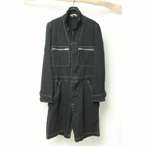 COMME DES GARCOS HOMME PLUS コムデギャルソン・オム プリュス ジャンプスーツ　つなぎ 日本製 黒　ブラック S 910031