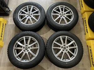 【2406011】スタッドレス Lehrmeister 17インチ 7J +53 PCD100 5H + G075 225/60R17 2019年 XV フォレスター レガシィアウトバック 等