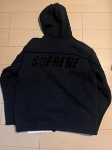 supreme faux shearling hooded jacket Lシュプリーム　ジャケット　アウター