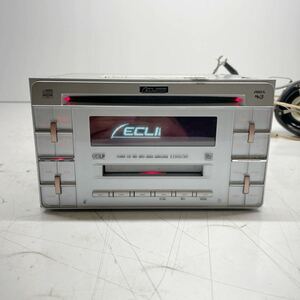 ECLIPSE イクリプス E3306CMT 2DIN 122001-91400141 CD MD FM AM MP3 WMA AMPLFIER プレーヤー オーディオ 動作確認済み P60990