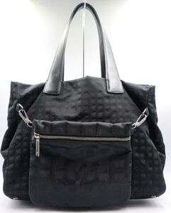 ■【ブランドバッグ】 CHANEL シャネル ニュートラベルライン トートバッグ ハンドバッグ A26156 ブラック系 ショルダー欠品 レディース