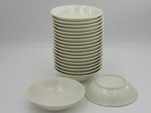 ◆◇雪粉引丸5.0中鉢×20個 / 16.5cm 取り鉢 鍋 取り皿 煮物鉢 サラダ 小鉢 陶器 日本製 業務用 和食器 まとめて 飲食店 / 未使用 訳有◇◆